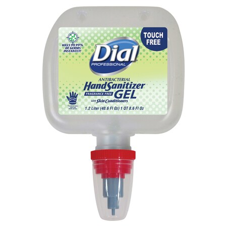 Dial Professional Duo Touch-Free Gel Hand Sanitizer Refill, 1.2 L, Fragrance-Free 17000134123